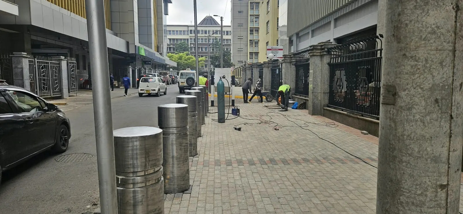 KRA Times Tower bollards installation project photo
